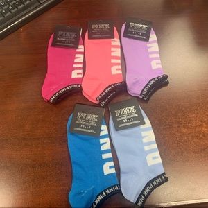 5 pairs Victoria Secret PINK Socks NWT